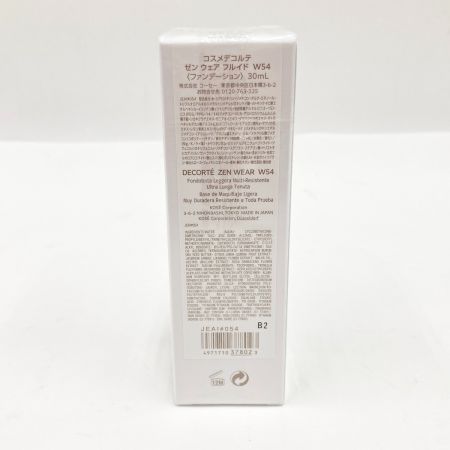  DECORTE コスメデコルテ ゼン ウェア フルイド W54 ファンデーション 未開封品