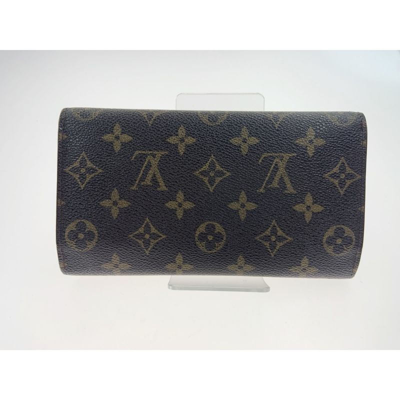 中古】 LOUIS VUITTON ルイヴィトン モノグラム ポルトトレゾール