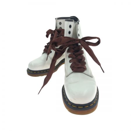  Dr.Martens ドクターマーチン レディース 8ホールブーツ リボン UK4 1460 ホワイト