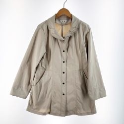 〇〇 里麻 レディース トレンチコート サイズ9 アイボリー Bランク