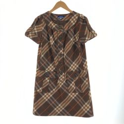 〇〇 BURBERRY LONDON バーバリーロンドン レディース ワンピース サイズ38 ブラウン Aランク