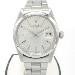 〇〇 ROLEX ロレックス オイスターパーペチュアル デイト 自動巻き 腕時計  1500 シルバー OH済み Bランク