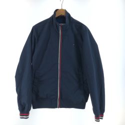 〇〇 TOMMY HILFIGER トミーヒルフィガー メンズ ジャケット ブルゾン サイズS ネイビー Bランク