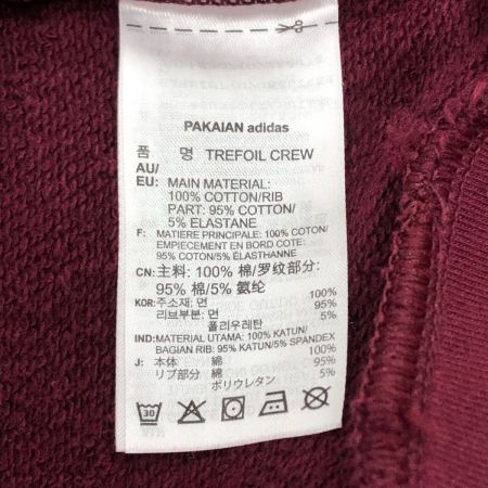  adidas アディダス メンズ スウェット サイズM エンジ