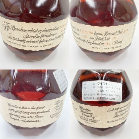  Blanton ブラントン Single Barrel Bourbon 46.5度 750ml ウイスキー バーボン 未開栓