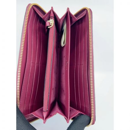  Kate Spade ケイトスペード ラウンドファスナー 長財布 WLRU3104 エンジ
