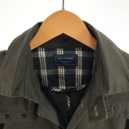  NANO UNIVERSE ナノユニバース メンズ コート サイズS カーキ フード付