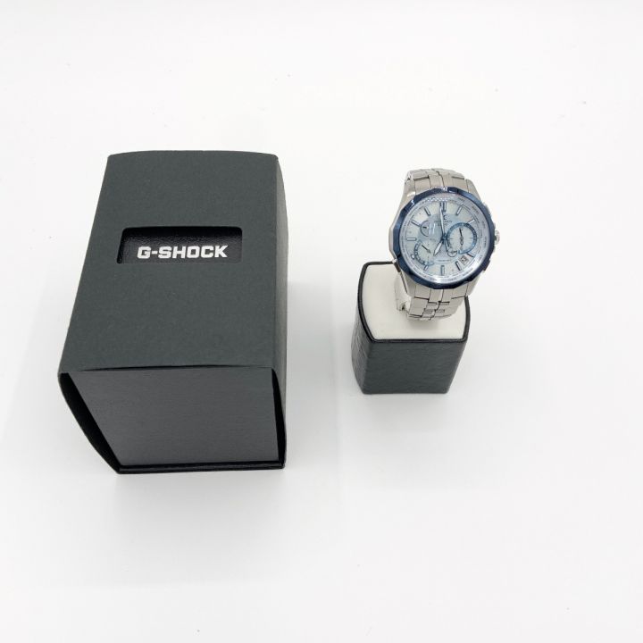 CASIO カシオ オシアナス マンタ ソーラー電波クォーツ 5285 シルバー 