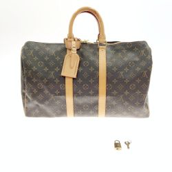 〇〇 LOUIS VUITTON ルイヴィトン モノグラム キーポル45 ボストンバッグ M41428 ブラウン Bランク