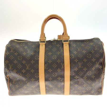  LOUIS VUITTON ルイヴィトン モノグラム キーポル45 ボストンバッグ M41428 ブラウン