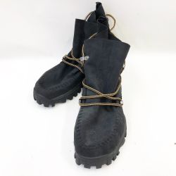 〇〇 asics アシックス メンズ ハイカットスニーカー ゲルイエティ インディ サイズ25cm TQA214 ブラック Bランク