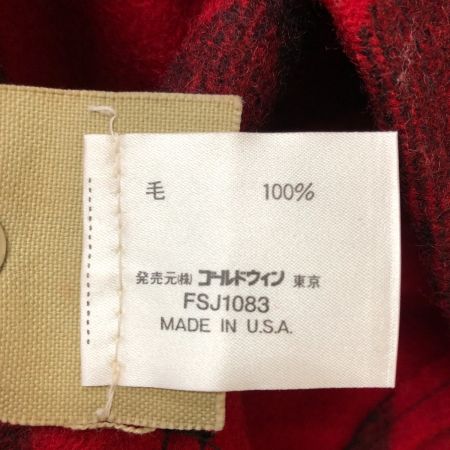  FILSON フィルソン メンズ ダブルマッキーノクルーザージャケット サイズM レッド×ブラック