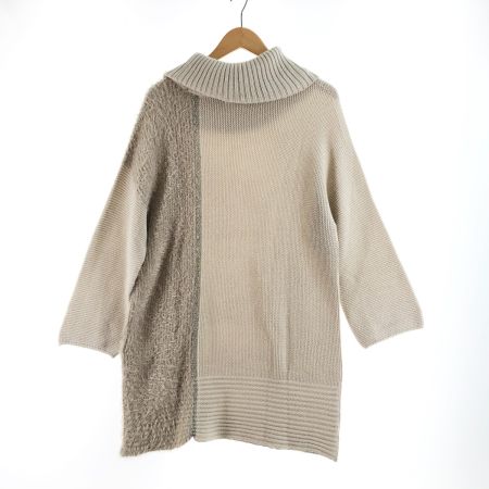  PINORE ピノーレ レディース ワンピース タートル ニットロング サイズ40 ベージュ