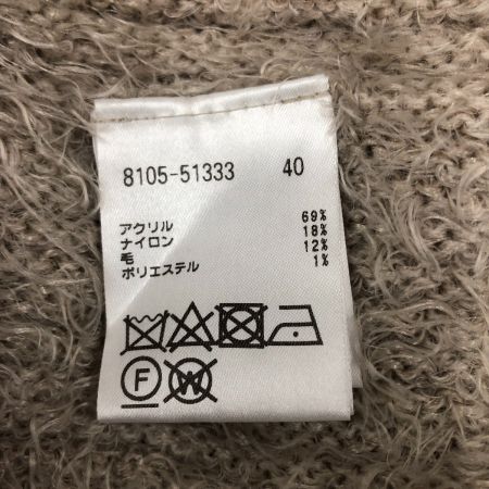  PINORE ピノーレ レディース ワンピース タートル ニットロング サイズ40 ベージュ