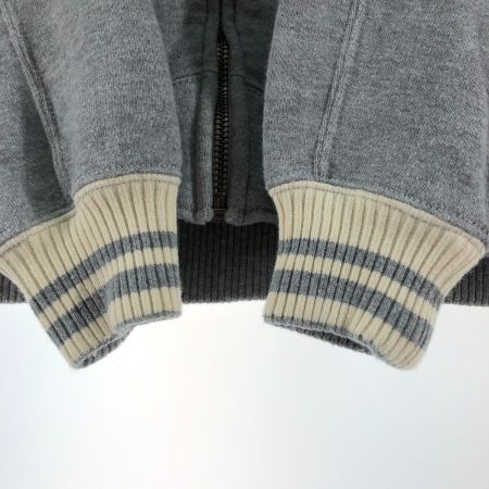  The Flat Head フラッドヘッド メンズ スウェットジャケット サイズ36 グレー×アイボリー