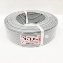 〇〇 富士電線工業(FUJI ELECTRIC WIRE)  電材 VVFケーブル 3芯 3× 1.6 LFV-R 100m 未開封品 Nランク