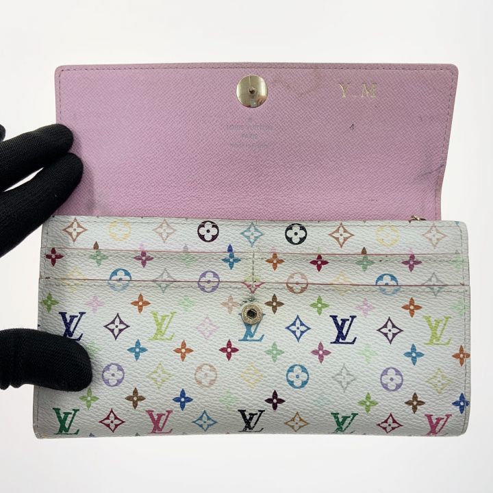 中古】 LOUIS VUITTON ルイヴィトン モノグラム マルチカラー ポルトフォイユ サラ レディース 二つ折り長財布 M93532  ホワイト｜総合リサイクルショップ なんでもリサイクルビッグバン オンラインストア