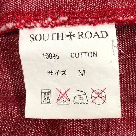  SOUTH ROAD サウスロード メンズ シャツ サイズM レッド