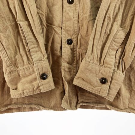  BUZZ RICKSON'S バズ リクソンズ メンズ シャツ サイズ15 BR27158 ベージュ