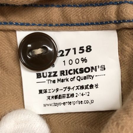  BUZZ RICKSON'S バズ リクソンズ メンズ シャツ サイズ15 BR27158 ベージュ