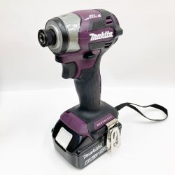 〇〇 MAKITA マキタ 充電式 インパクトドライバ 18v 6.0Ah TD173DGXAP パープル Aランク