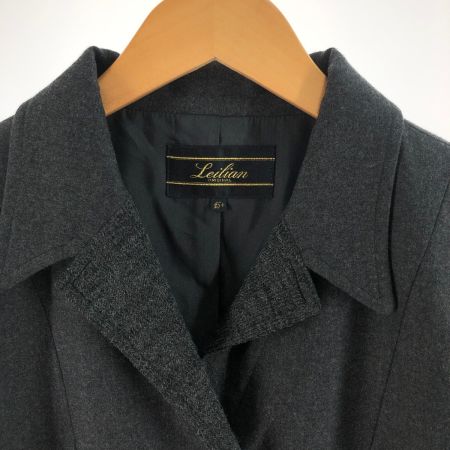  Leilian レリアン レディース ジャケット サイズ15 D-TK1291 グレー