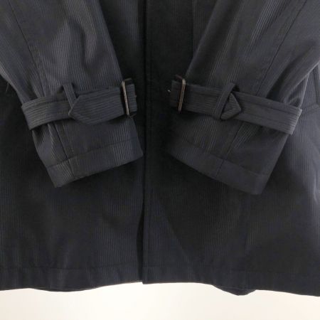  COMME CA ISM コムサイズム メンズ コート サイズM 47-20MX03 ネイビー ストライプ ライナー付き