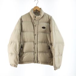 〇〇 HUSH PUPPIES ハッシュパピー メンズ ダウンジャケット サイズM 08535 ベージュ Bランク