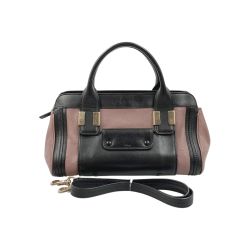 〇〇 Chloe クロエ アリス 2way ショルダーバッグ ブラック x ピンク Bランク