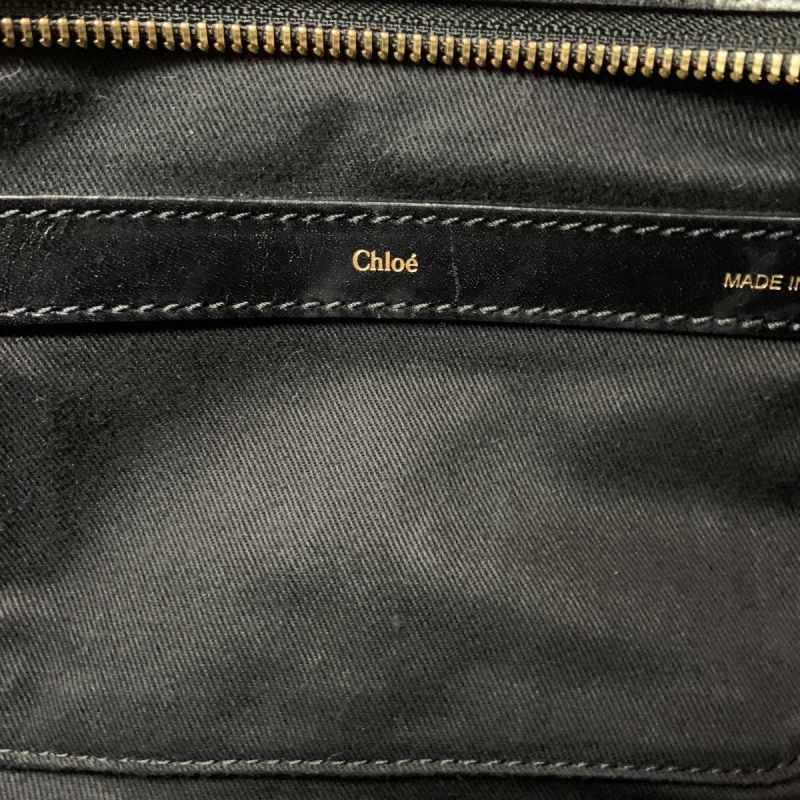 豊富買蔵Chloe(クロエ)アリス　ブラック/グレー　2way レザーショルダーバッグ バッグ