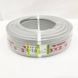 〇〇 YAZAKI ヤザキ  電材 VVFケーブル 3芯 3× 2.0 PbF 100m 未開封品 Nランク