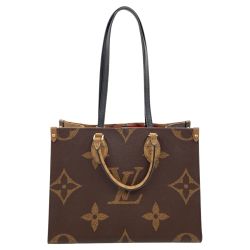 〇〇 LOUIS VUITTON ルイヴィトン モノグラム ジャイアント オンザゴーMM レディース 2WAYバッグ M45321 ブラウン Bランク