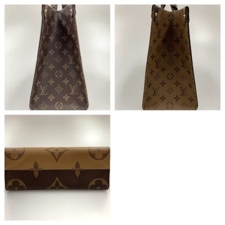  LOUIS VUITTON ルイヴィトン モノグラム ジャイアント オンザゴーMM レディース 2WAYバッグ M45321 ブラウン