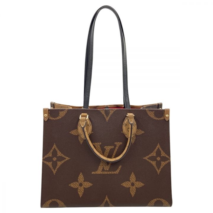 LOUIS VUITTON ルイヴィトン モノグラム ジャイアント オンザゴーMM レディース 2WAYバッグ M45321 ブラウン｜中古 ｜なんでもリサイクルビッグバン