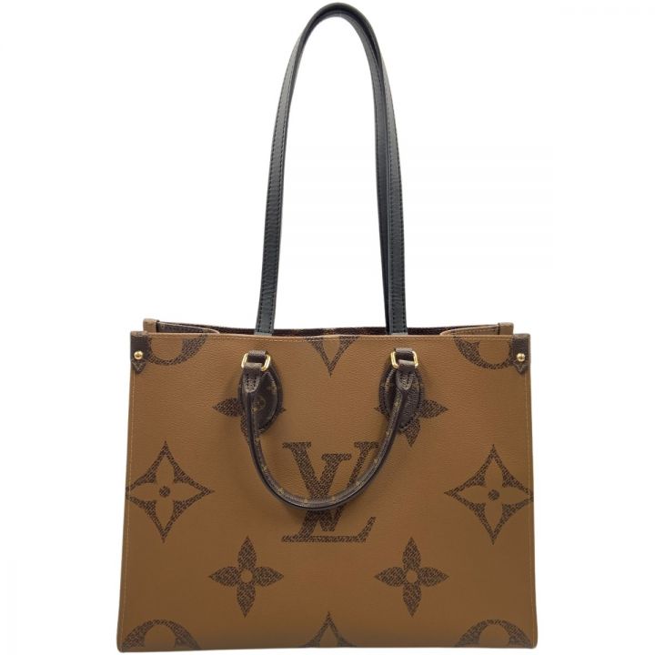 LOUIS VUITTON ルイヴィトン モノグラム ジャイアント オンザゴーMM レディース 2WAYバッグ M45321 ブラウン｜中古 ｜なんでもリサイクルビッグバン