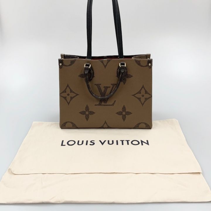 LOUIS VUITTON ルイヴィトン モノグラム ジャイアント オンザゴーMM レディース 2WAYバッグ M45321 ブラウン｜中古 ｜なんでもリサイクルビッグバン