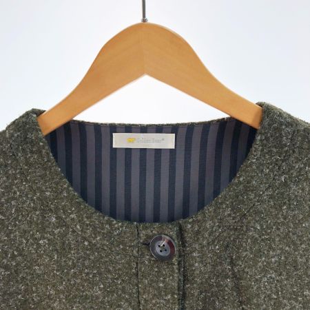  Golden Bear ゴールデンベア レディース コート ノーカラーコート サイズL グリーン