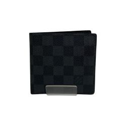 〇〇 LOUIS VUITTON ルイヴィトン ダミエ グラフィット ポルトフォイユ マルコ N62664 ブラック Bランク