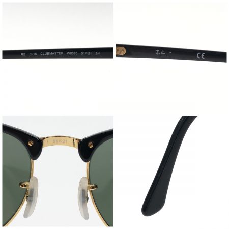  RAY-BAN レイバン サングラス CLUBMASTER クラブマスター エバーグラス 51□21 RB3016