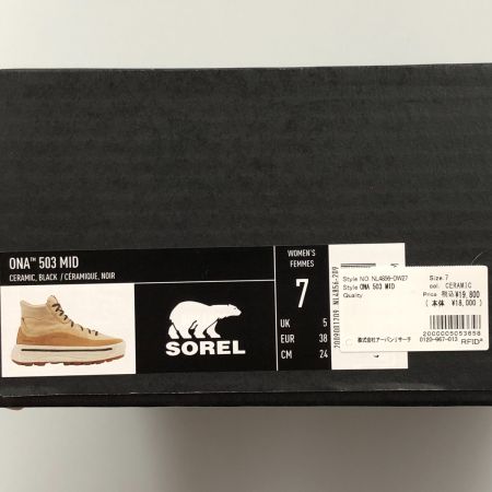  SOREL ソレル ONA 503 MID 靴 スニーカー 24cm 2009001209 ベージュ