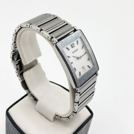  RADO ラドー ダイヤスター デイト クォーツ 腕時計 160.0486.3 ホワイト x シルバー