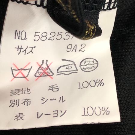  ITALIYA イタリヤ 伊太利屋 レディース カットソー サイズ9A2 582537-S8 ブラック ヒョウ柄