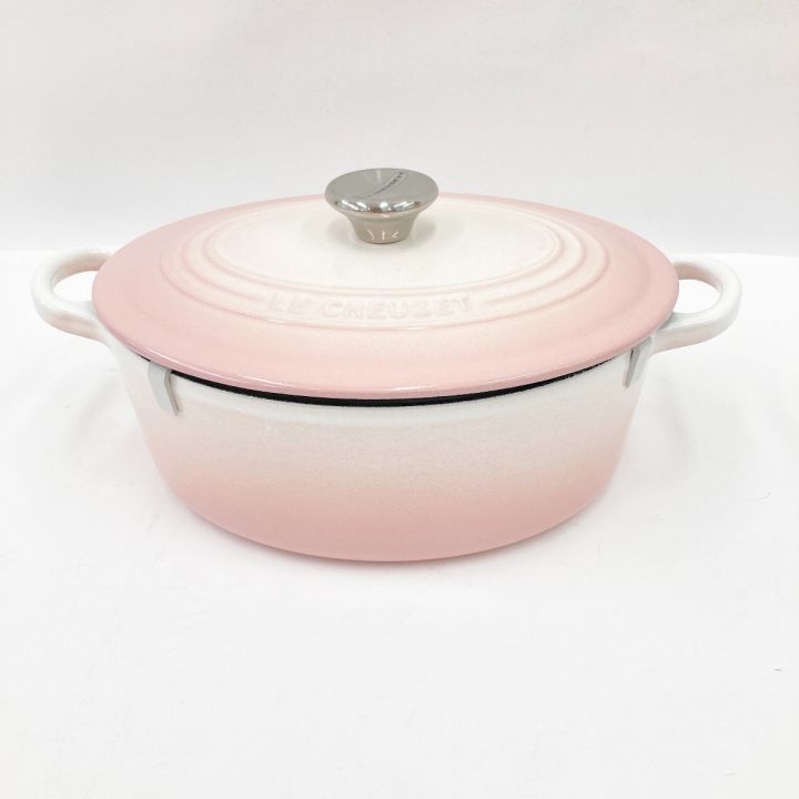 LE CREUSET ルクルーゼ シグニチャー ココット オーバル 25cm ピンク 鍋 両手鍋｜中古｜なんでもリサイクルビッグバン