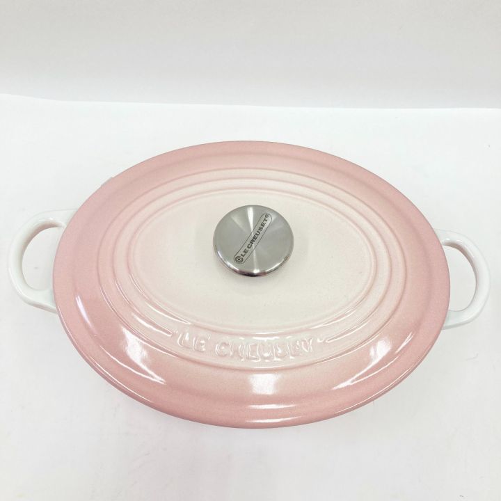 LE CREUSET ルクルーゼ シグニチャー ココット オーバル 25cm ピンク 鍋 両手鍋｜中古｜なんでもリサイクルビッグバン