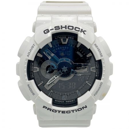  CASIO カシオ Gショック ホワイト＆ブラックシリーズ クォーツ 腕時計 GA-110GW-7AJF ホワイト