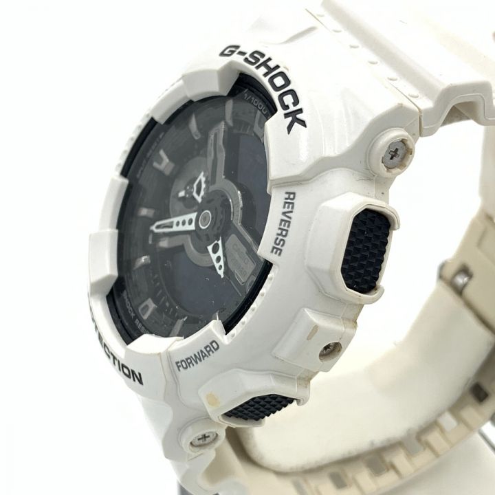 CASIO カシオ CASIO Gショック ホワイト＆ブラック アナデジ メンズ 腕時計 GA-110GW-7AJF ブラック