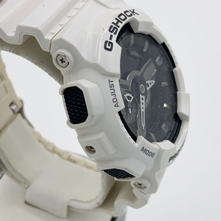 CASIO カシオ Gショック ホワイト＆ブラックシリーズ クォーツ 腕時計 GA-110GW-7AJF ホワイト｜中古｜なんでもリサイクルビッグバン