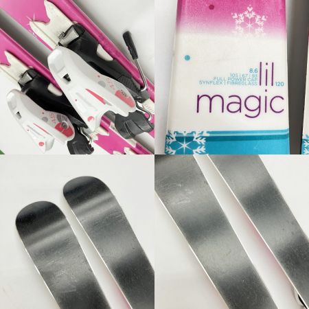  elan エラン lil magic スキー Jrスキー 120cm スキー板 ピンク×白 現状渡し