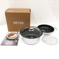 〇〇 MEYER オール イン ワン ラウンドパン 22cm 両手鍋 PM-RP22 Sランク