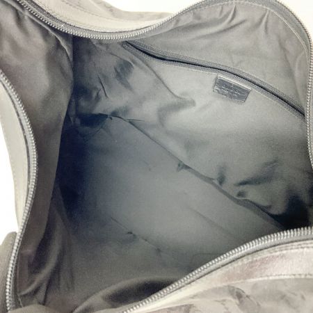  GUCCI グッチ バンブー GG ナイロン レザー ハンドバッグ 000-0833 ブラック